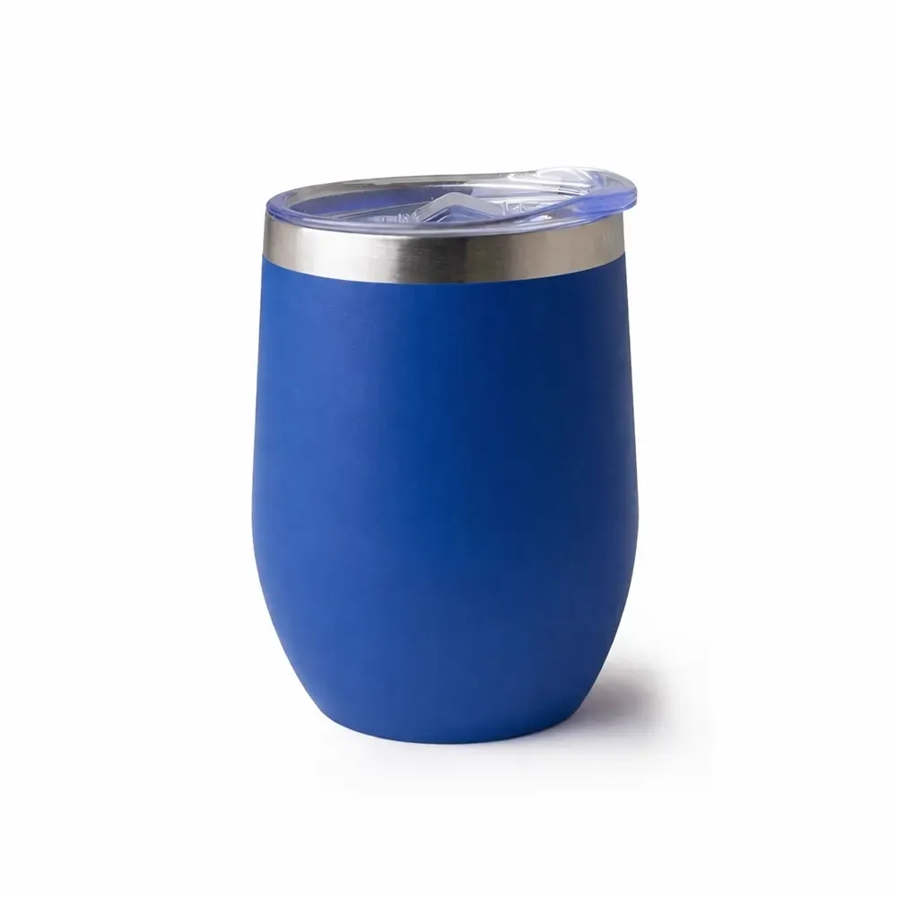 Copo térmico inox 320ml azul, livre de BPA, personalizado