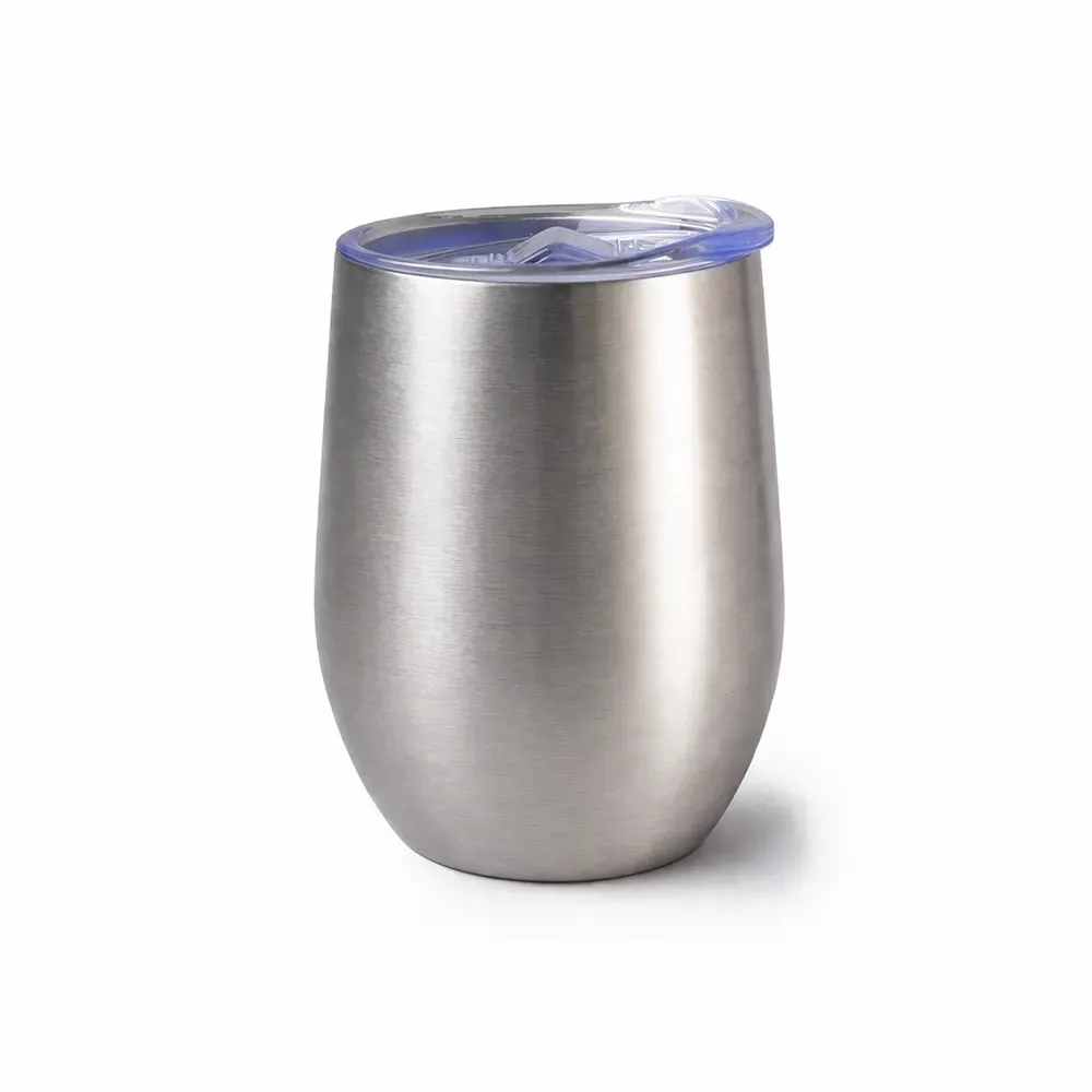 Copo térmico inox 320ml cor inox, livre de BPA, personalizado