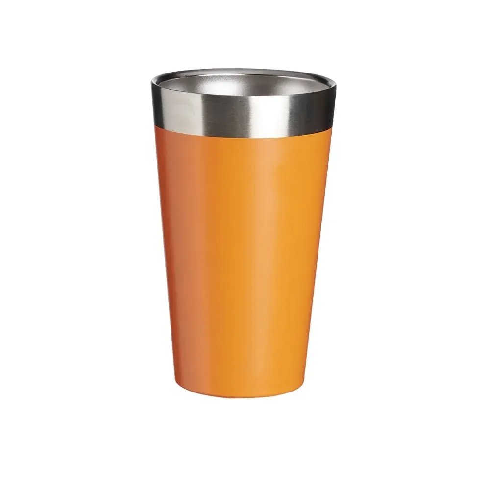 Copo térmico inox 473ml laranja personalizado