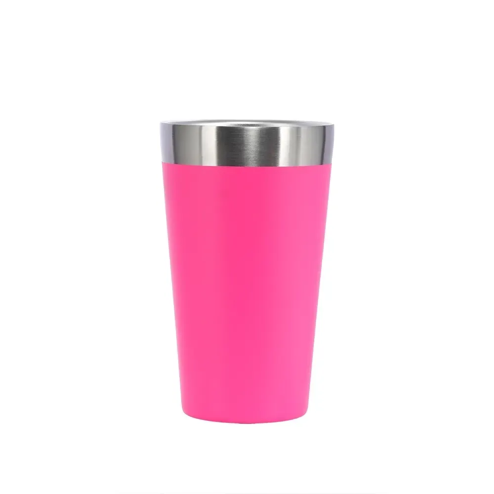 Copo térmico inox 473ml rosa personalizado