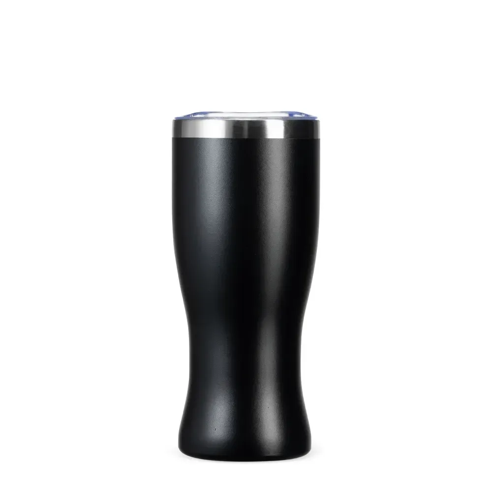 Copo térmico inox 480ml preto, formato tulipa, personalizado