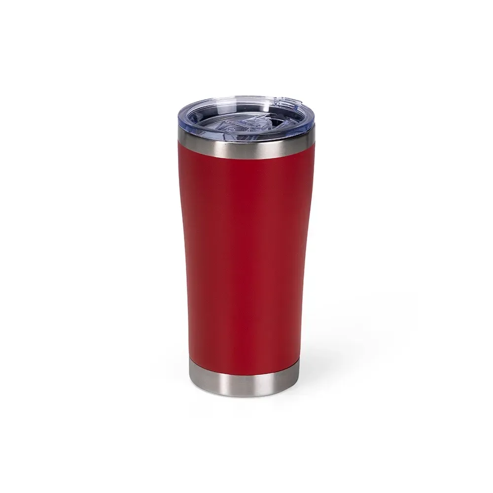 Copo Térmico Inox 550ml vermelho
