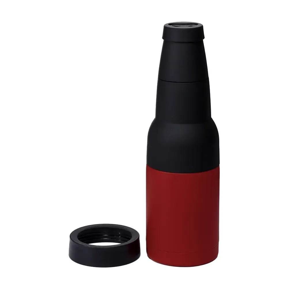 Copo térmico multiuso com abridor vermelho