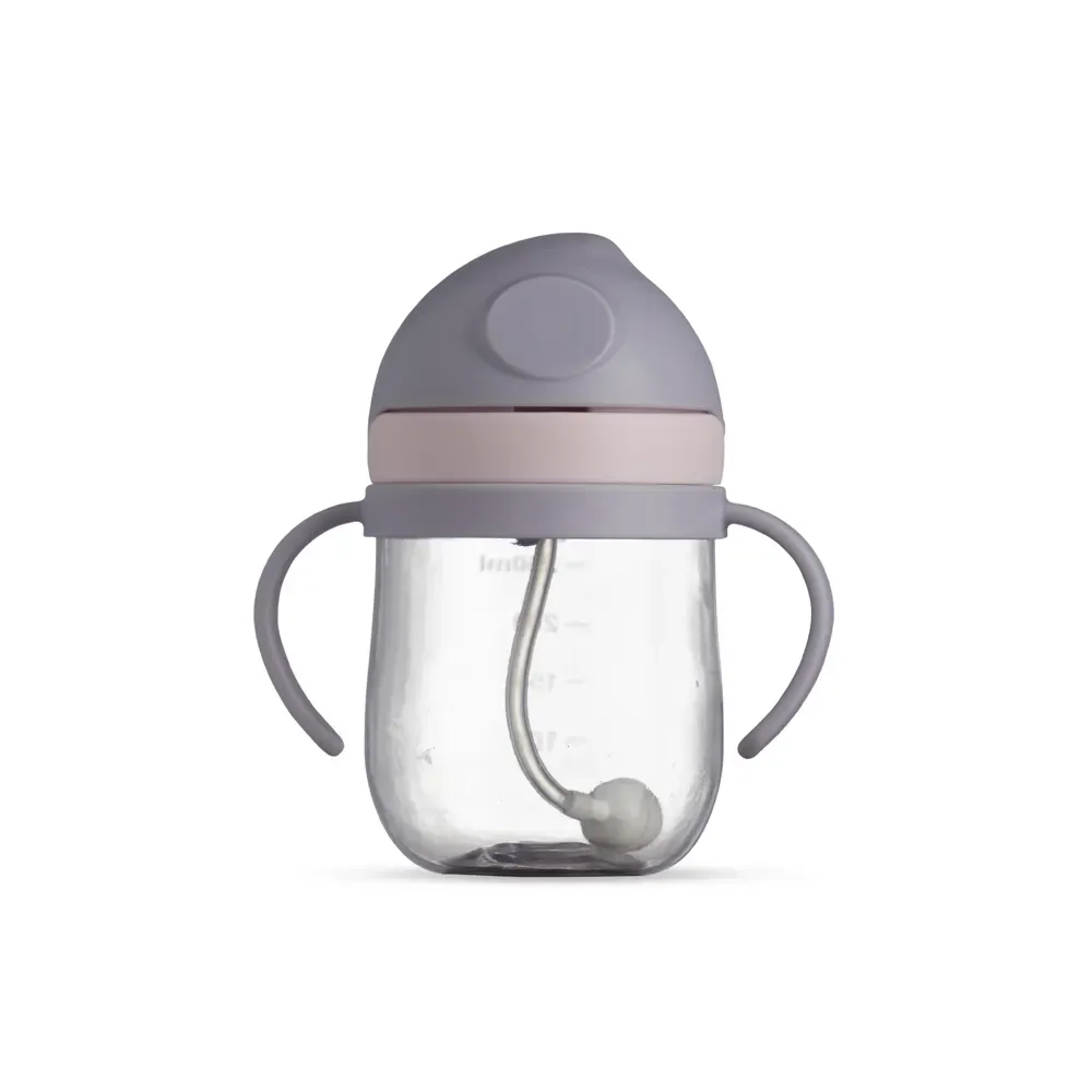 Copo de transição infantil personalizado 350ml, cor roxa