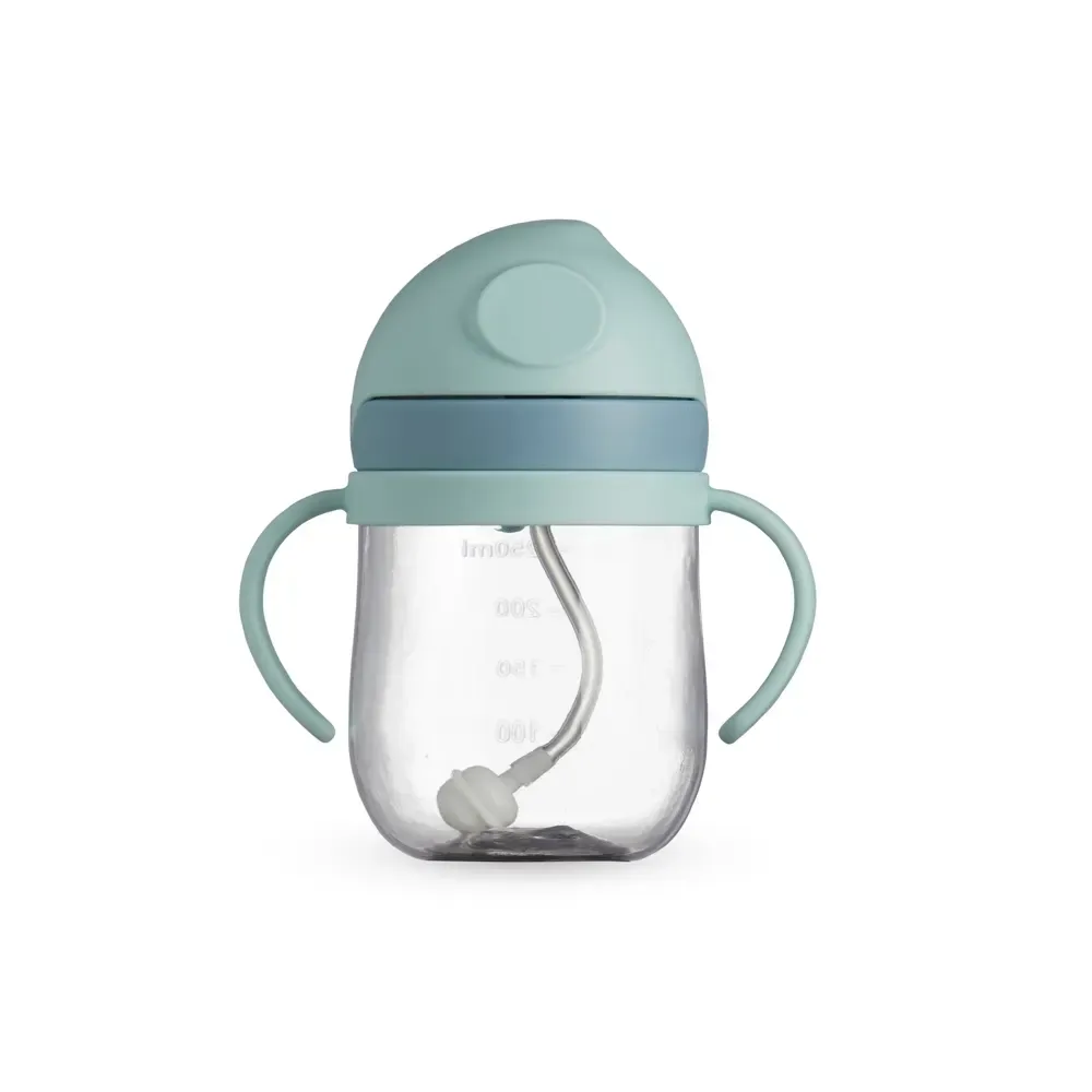 Copo de transição infantil personalizado 350ml, cor verde