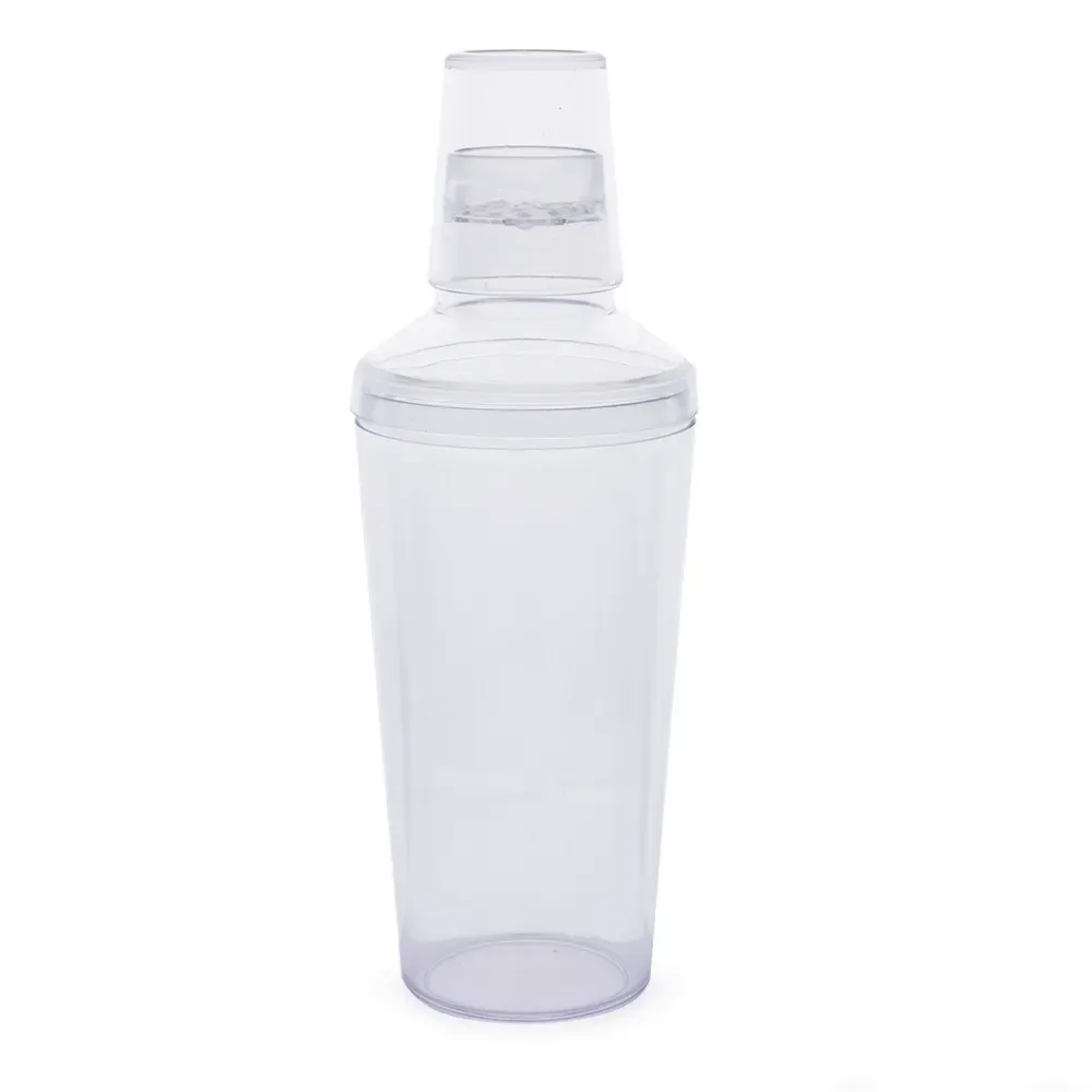 Coqueteleira personalizada em acrílico transparente, 565ml