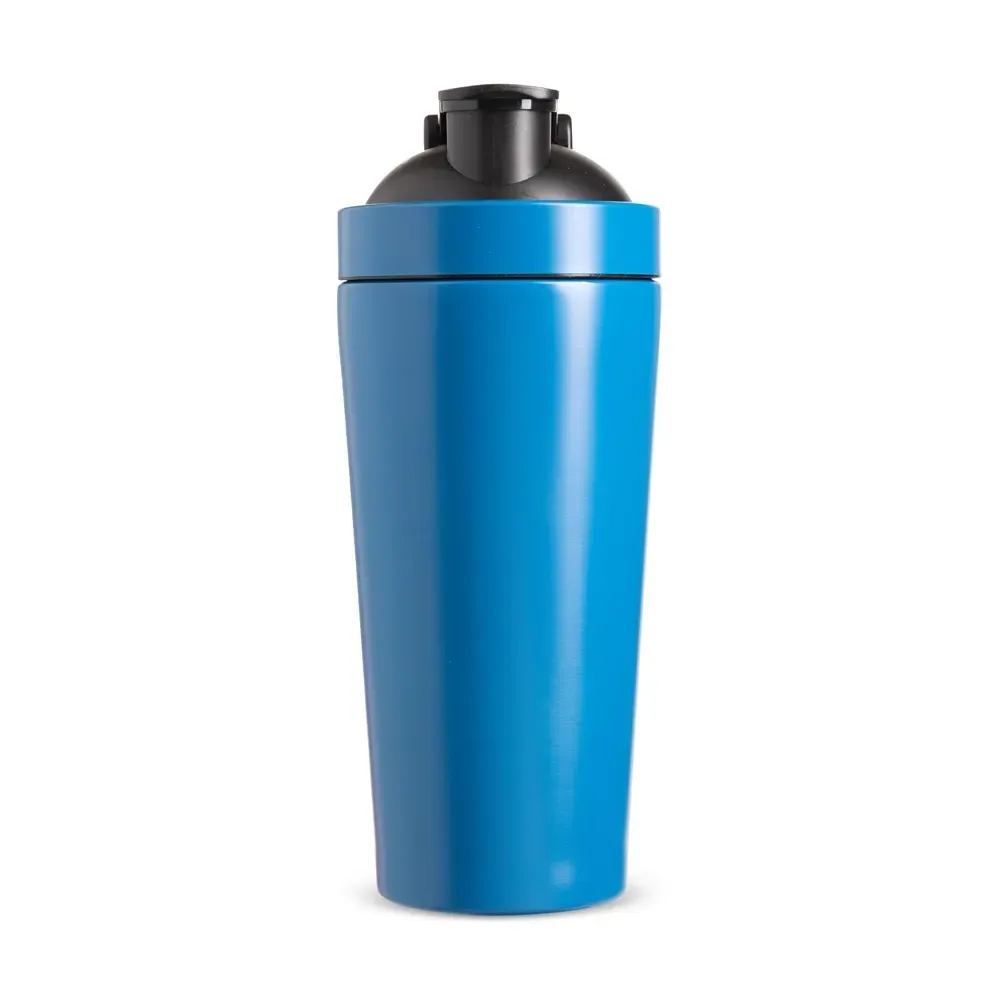 Coqueteleira inox personalizada 900ml, cor azul