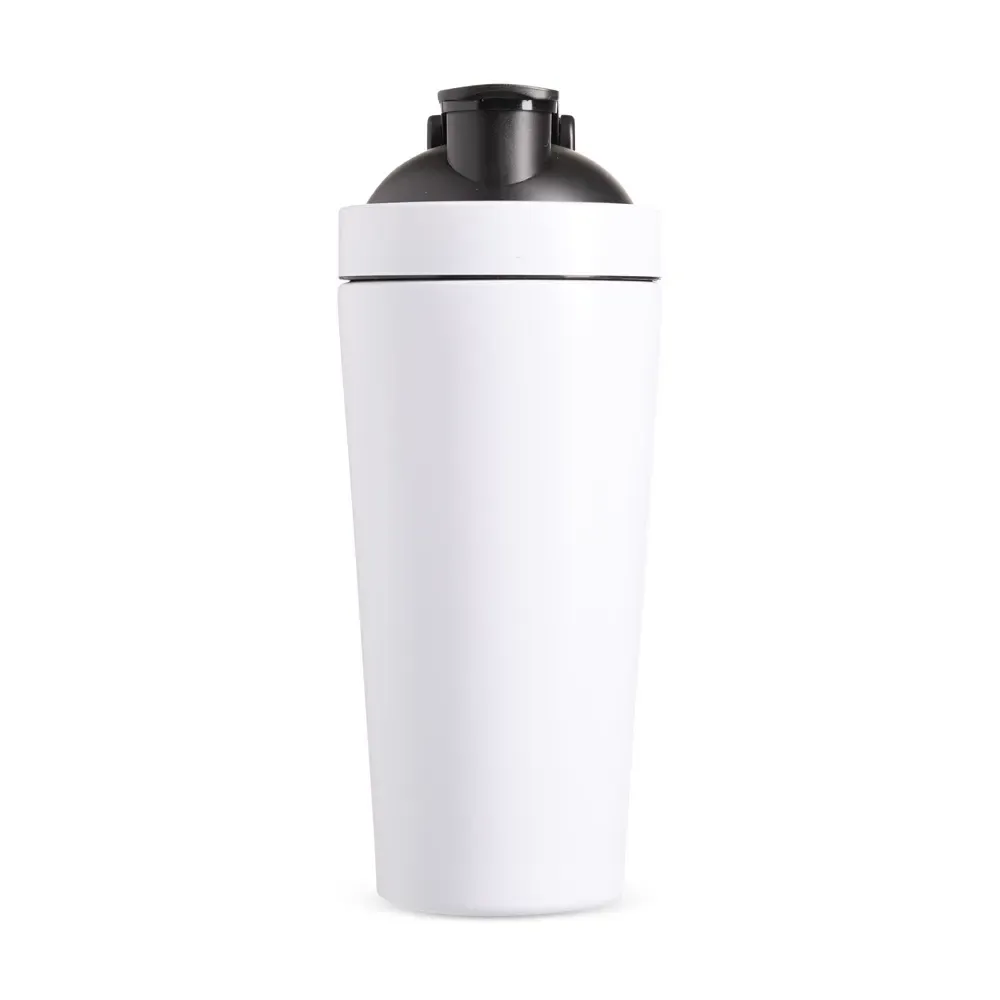 Coqueteleira inox personalizada 900ml, cor branco