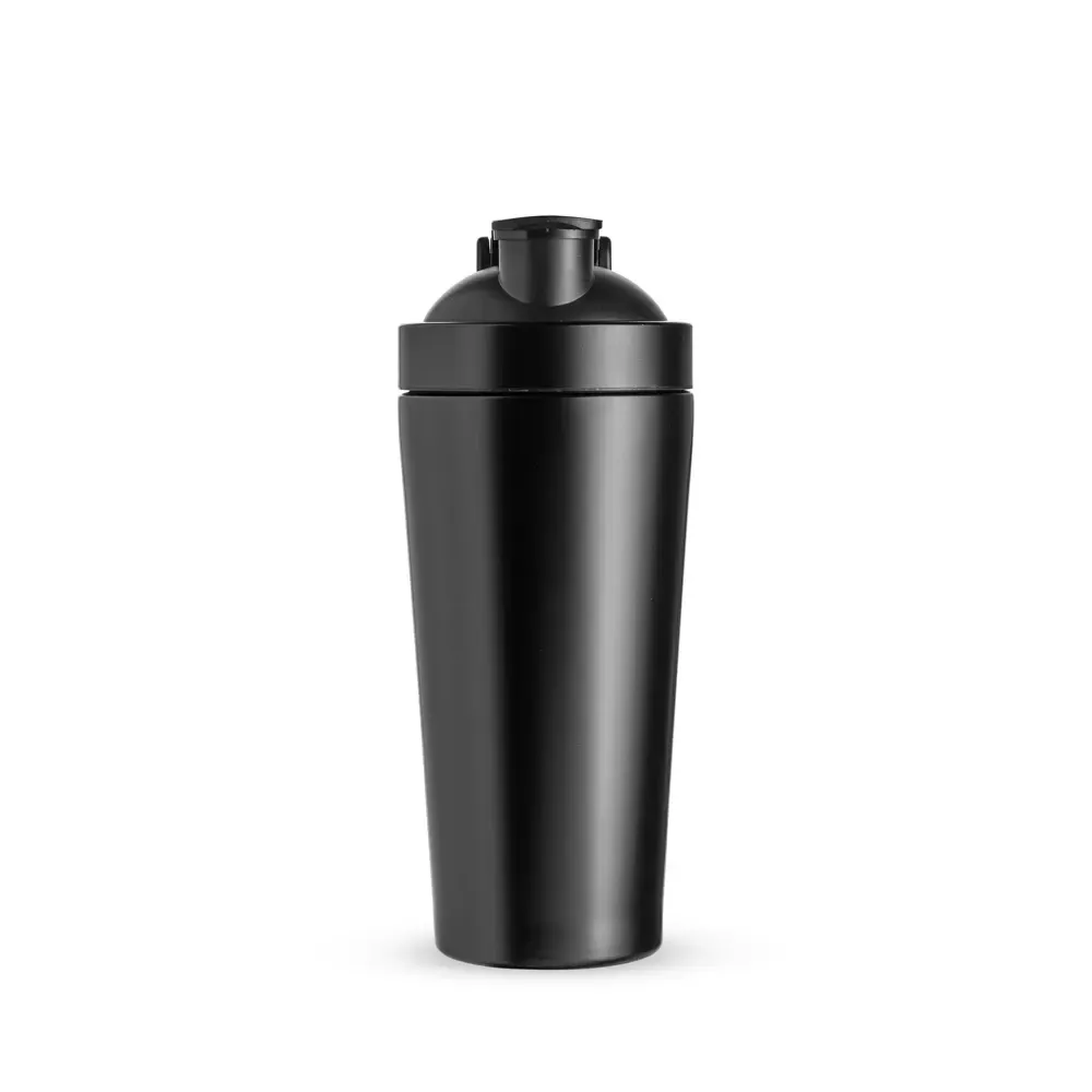 Coqueteleira inox personalizada 900ml, cor preto