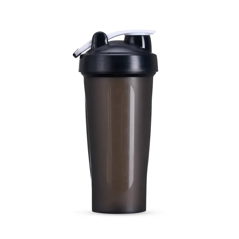 Coqueteleira plástica personalizada 700ml, cor preto