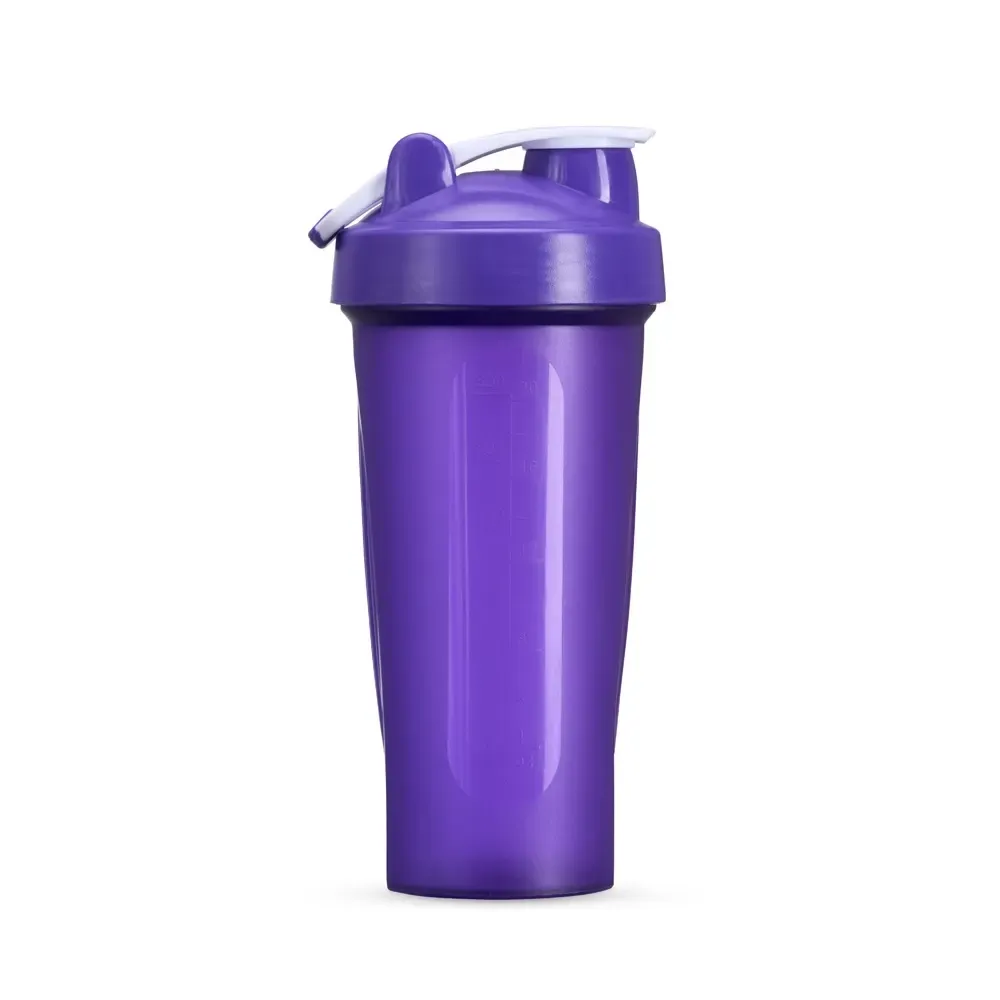 Coqueteleira plástica personalizada 700ml, cor roxo