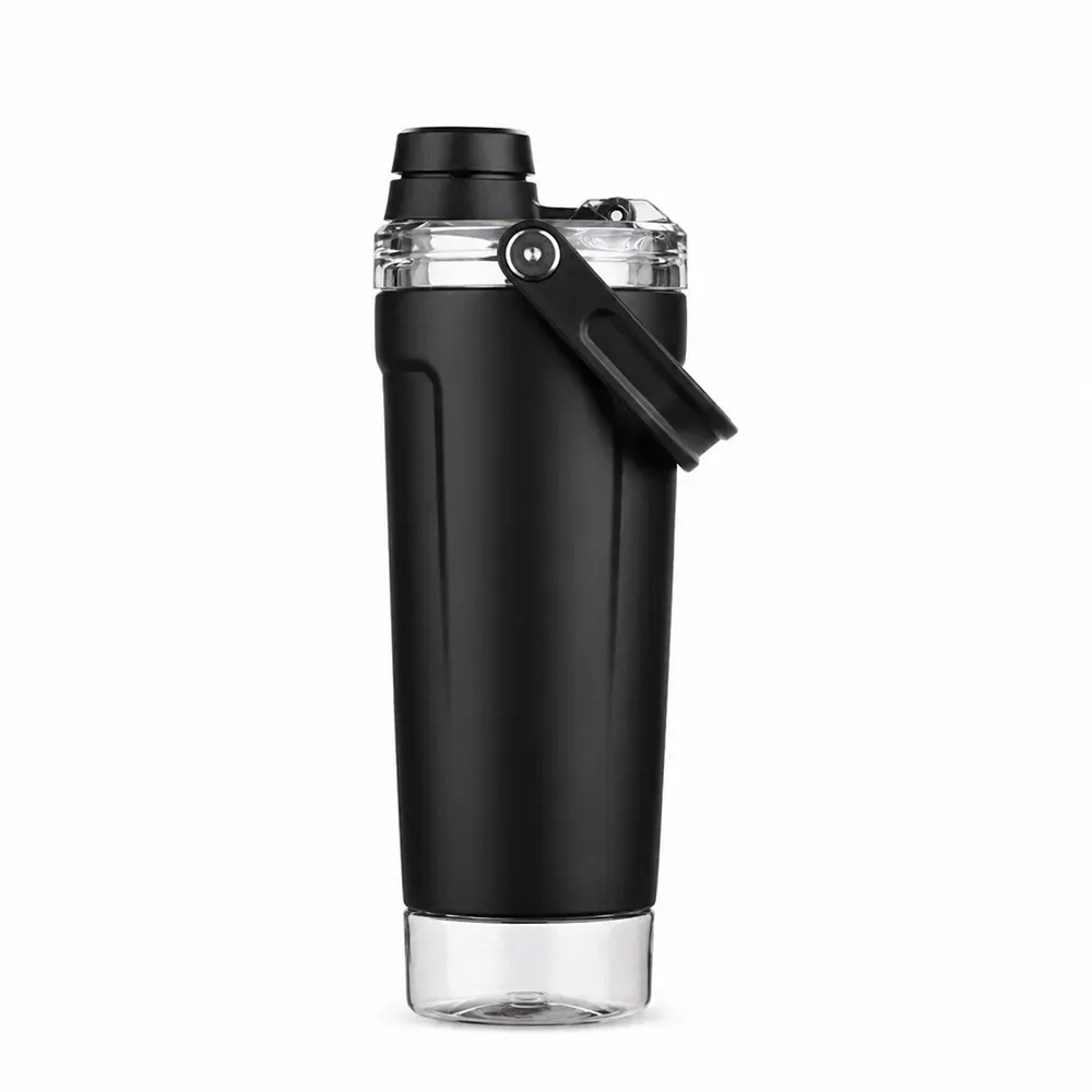 Coqueteleira térmica personalizada 650ml, cor preto