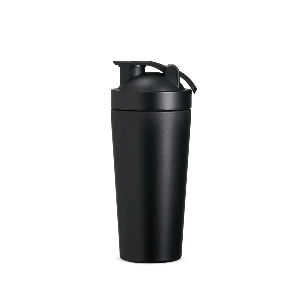 Coqueteleira térmica personalizada 700ml, cor preto