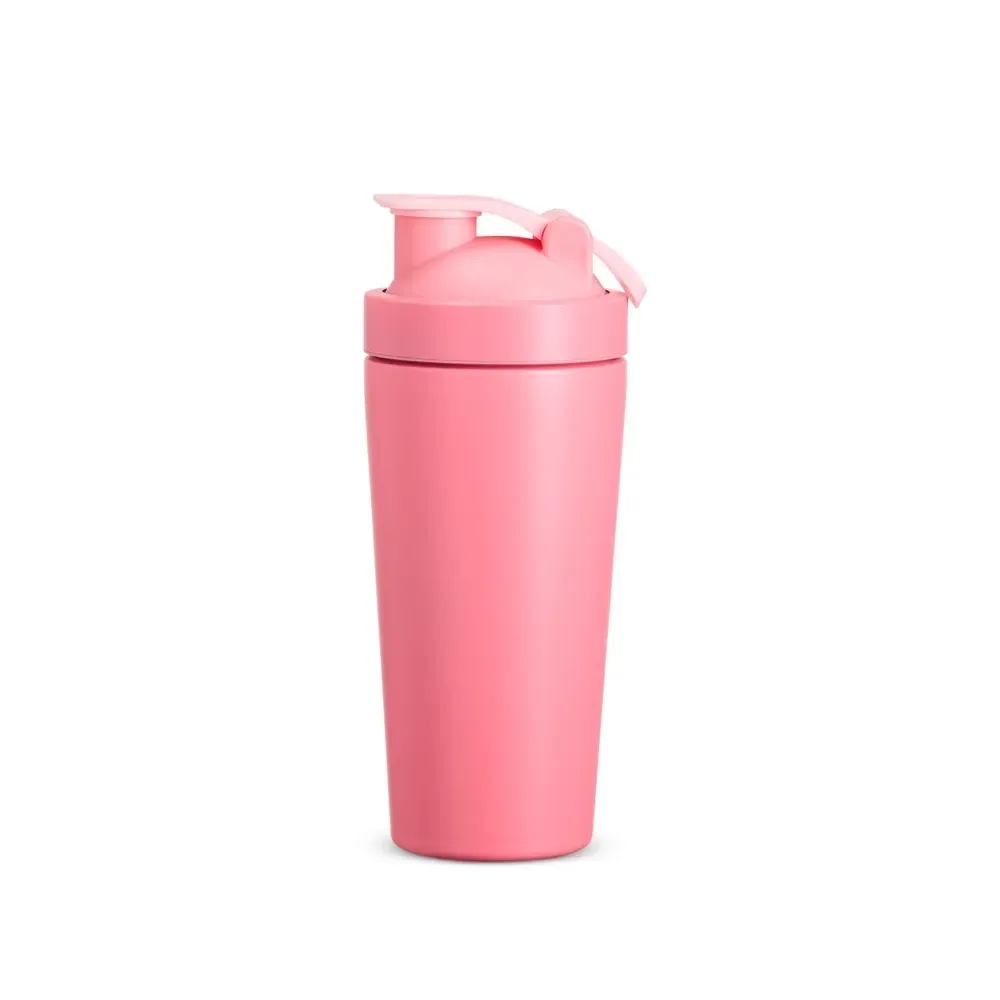 Coqueteleira térmica personalizada 700ml, cor rosa