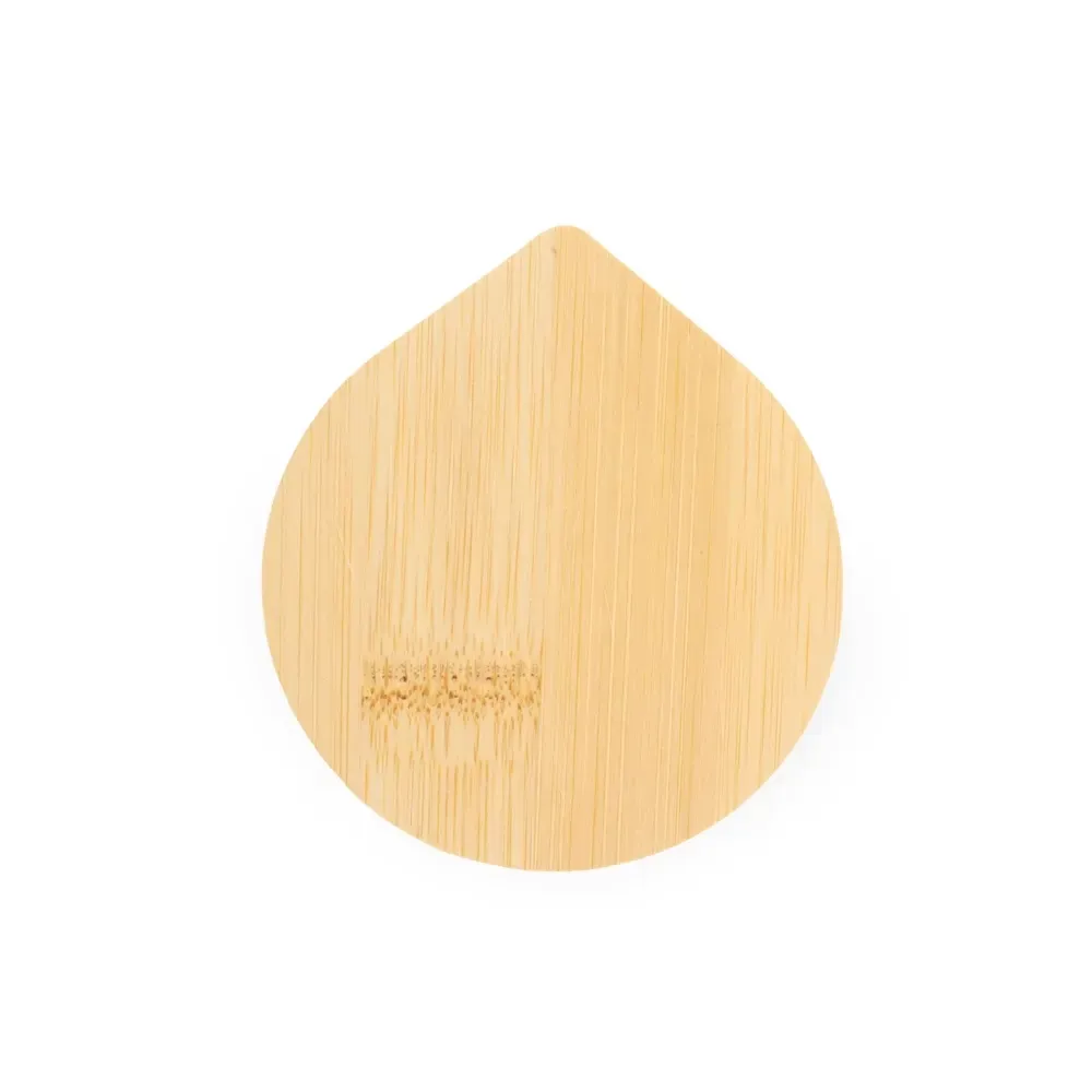 Espelho personalizado de bambu, fecho magnético, cor bambu