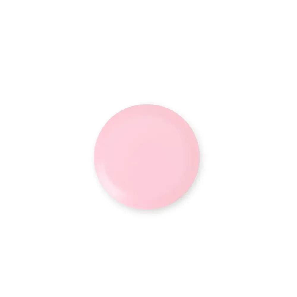 Espelho personalizado duplo em plástico, bordas em declive, cor rosa