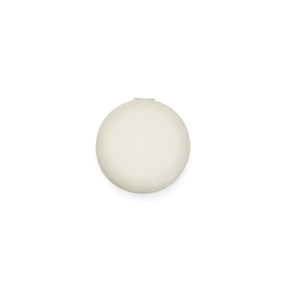 Espelho personalizado duplo em PU compacto, cor branco