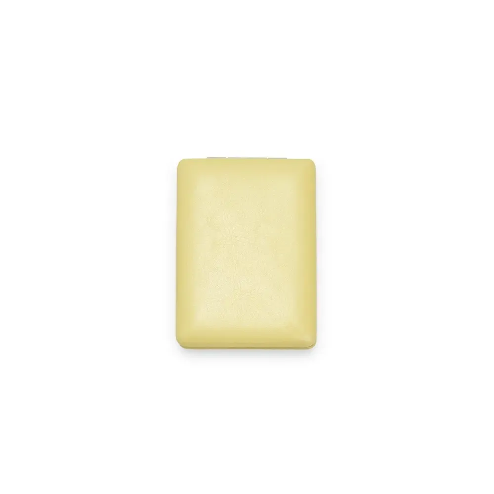 Espelho personalizado duplo em PU, modelo grande, cor amarelo