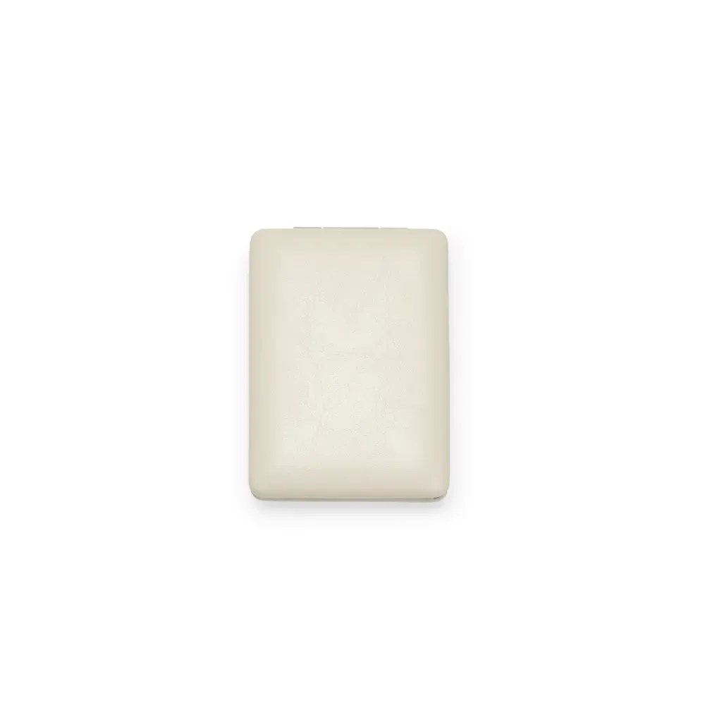 Espelho personalizado duplo em PU, modelo grande, cor branco