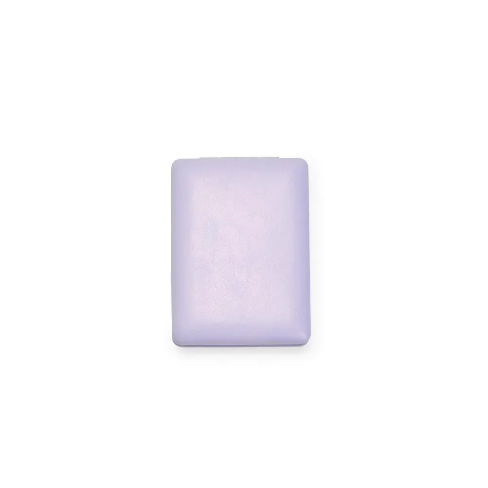 Espelho personalizado duplo em PU, modelo grande, cor roxo