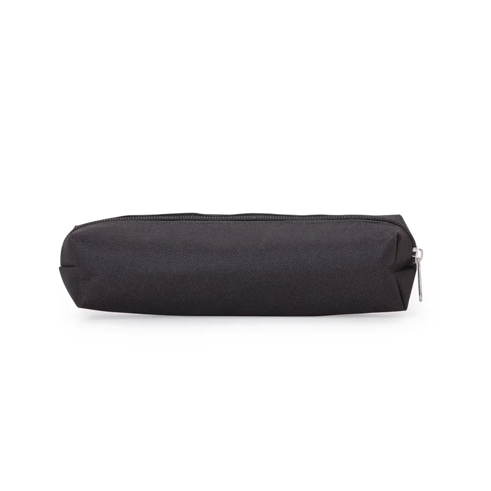 Estojo personalizado de nylon colorido, cor preto