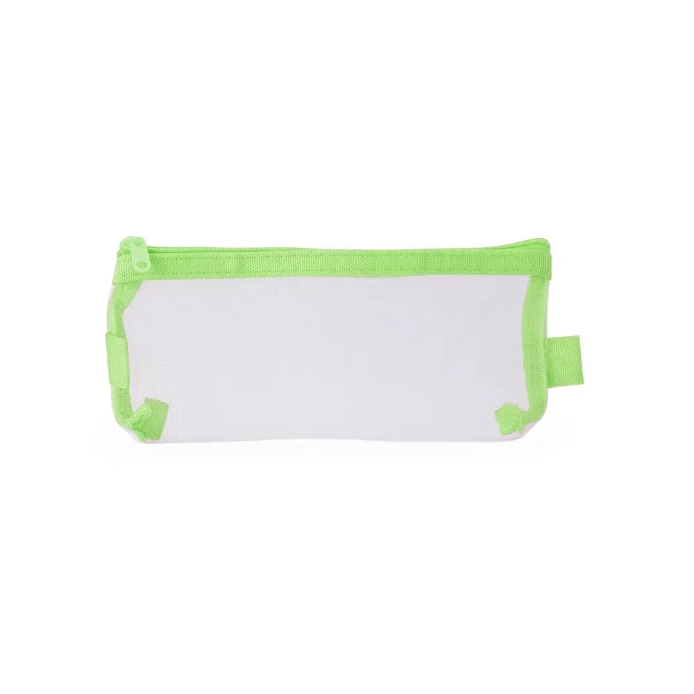Estojo personalizado de nylon com duas alças, cor verde