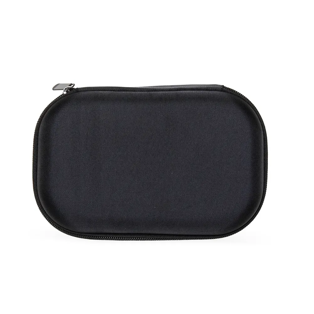 Estojo personalizado de nylon organizador para kit tecnológico, cor preto