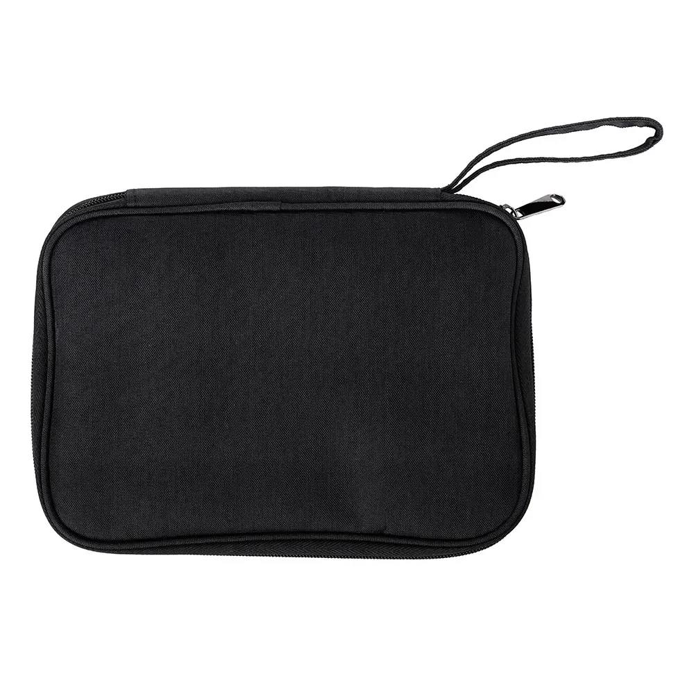 Estojo organizador personalizado para acessórios eletrônicos, cor preto
