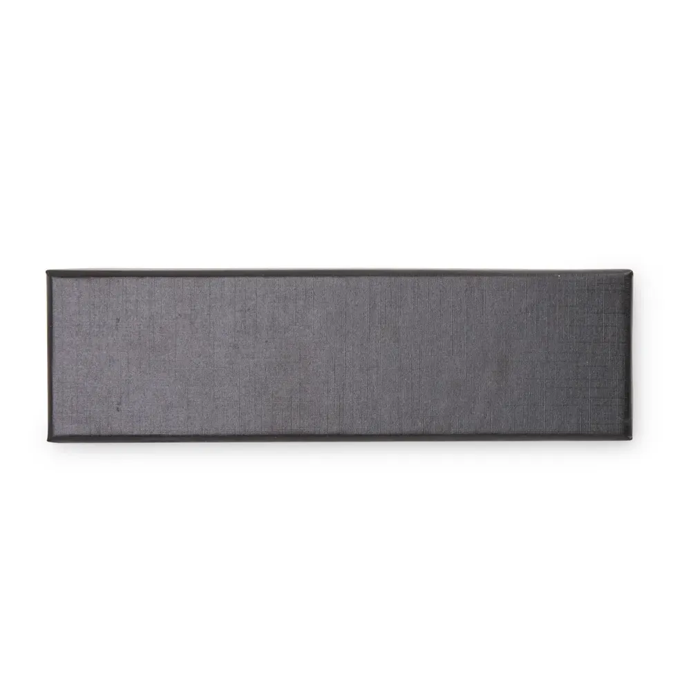 Estojo porta-caneta personalizado de papelão aveludado, cor preto