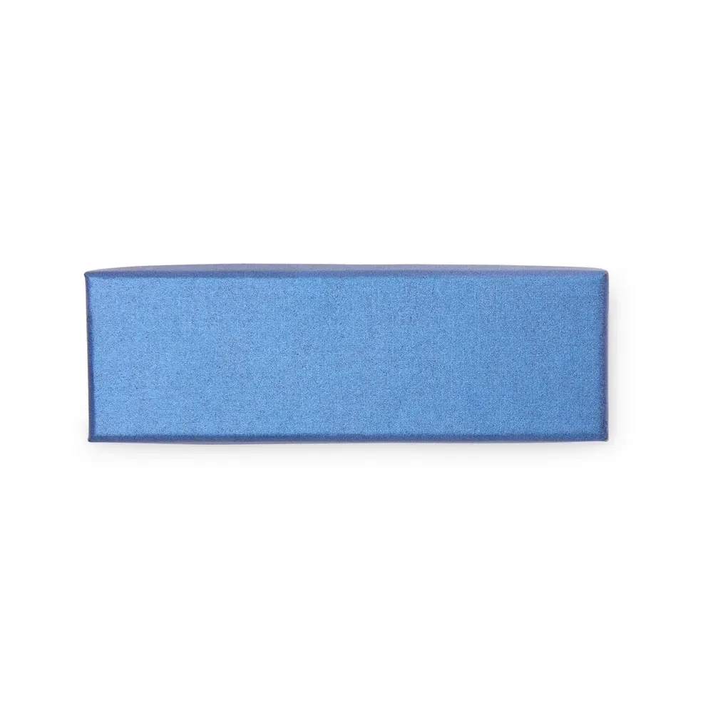 Estojo porta-caneta personalizado de papelão colorido, cor azul