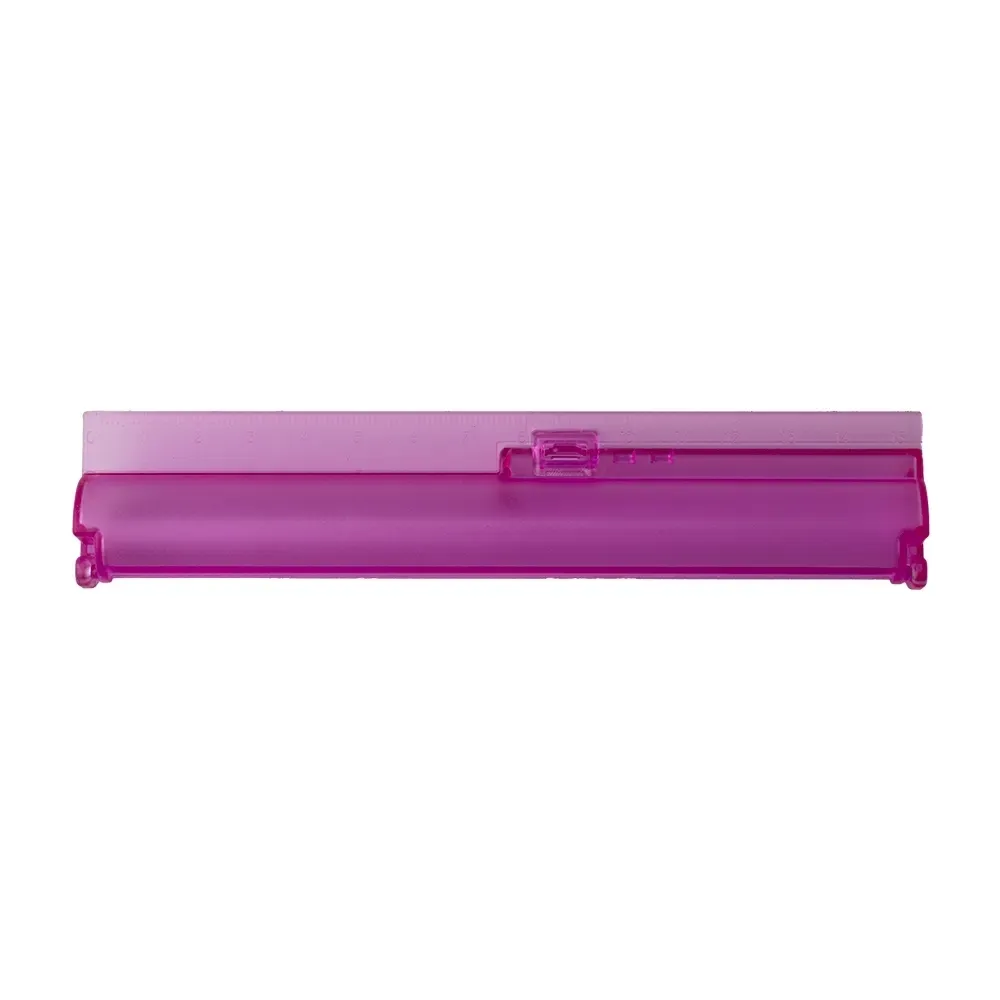 Estojo com régua personalizado, cor rosa