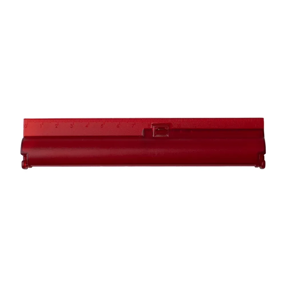 Estojo com régua personalizado, cor vermelho