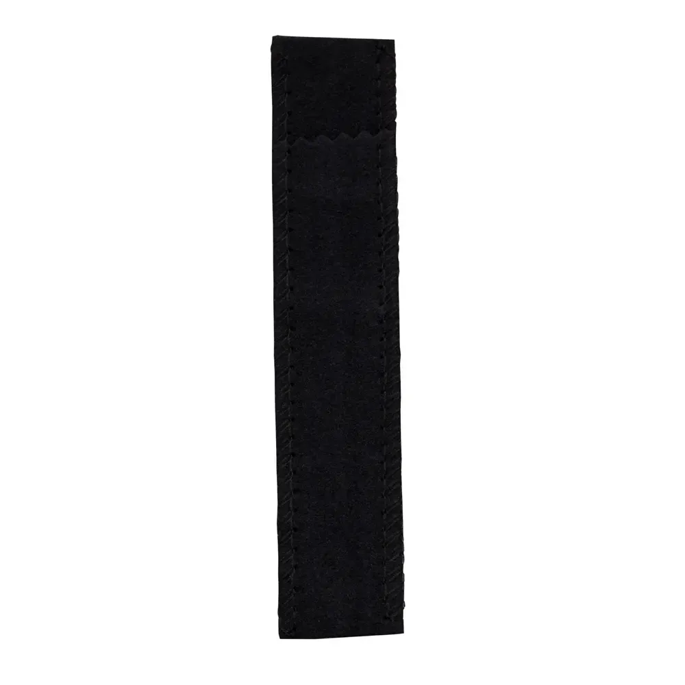 Estojo de veludo personalizado para caneta preto — vista frontal