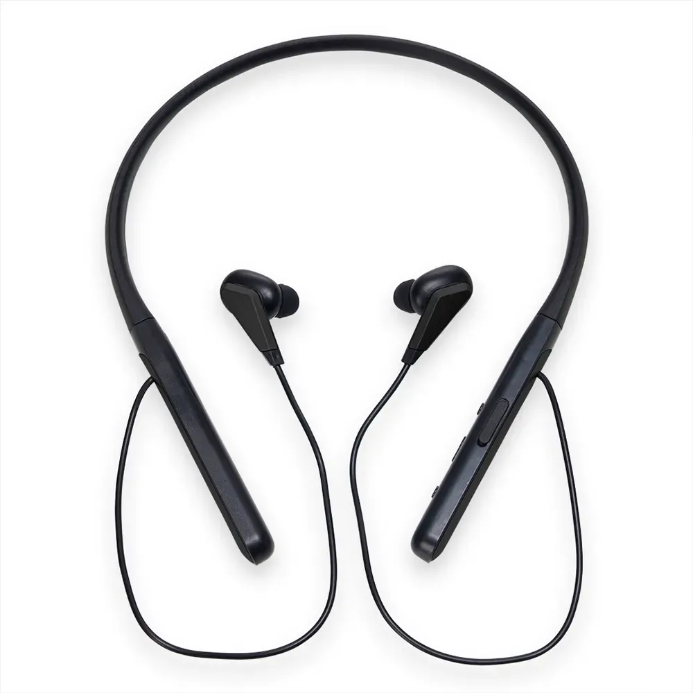 Fone de Ouvido Bluetooth com Haste para Pescoço, cor preto