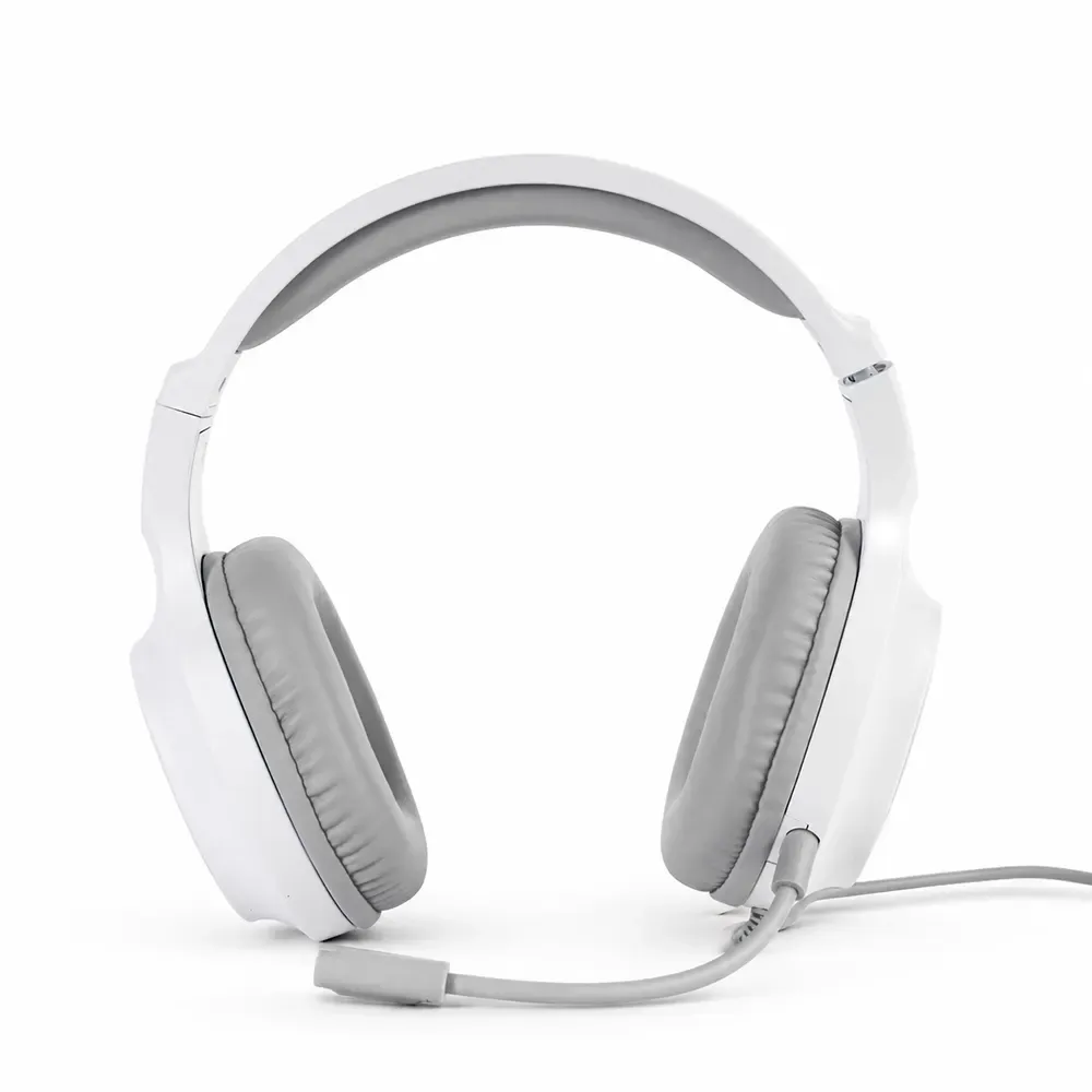 Fone de Ouvido Headphone com Fio e Microfone Flexível Ankoo, cor branco