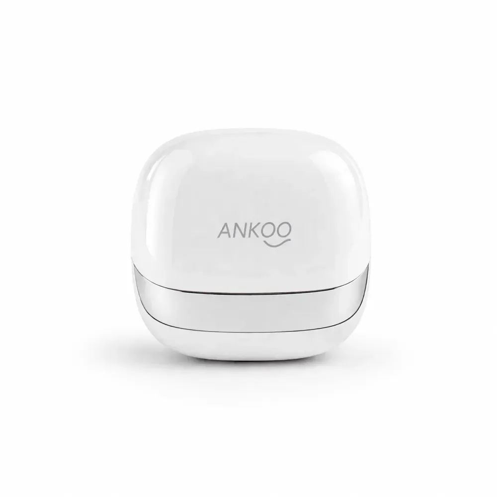 Fone de Ouvido TWS com Cancelamento Ativo de Ruído Ankoo, cor branco