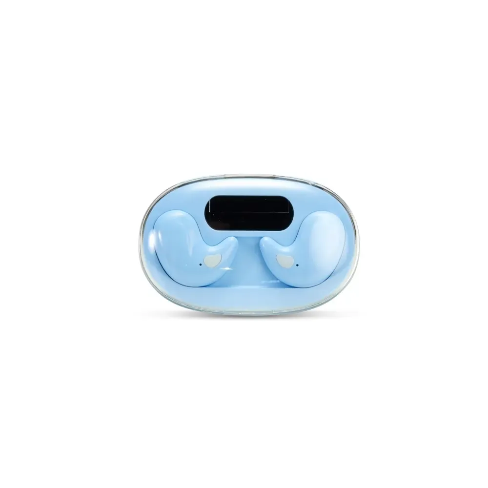Fone de Ouvido TWS Intra-auricular Compacto em 6 Cores, cor azul