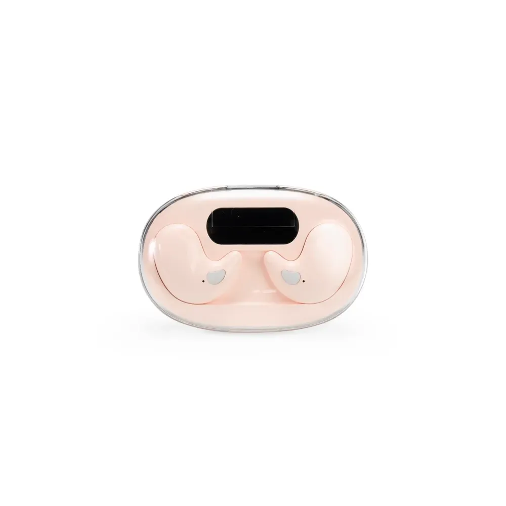 Fone de Ouvido TWS Intra-auricular Compacto em 6 Cores, cor rosa