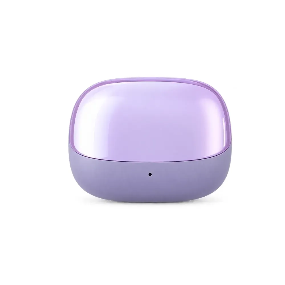 Fone de Ouvido Bluetooth TWS Intra-auricular com Case LED, cor roxo
