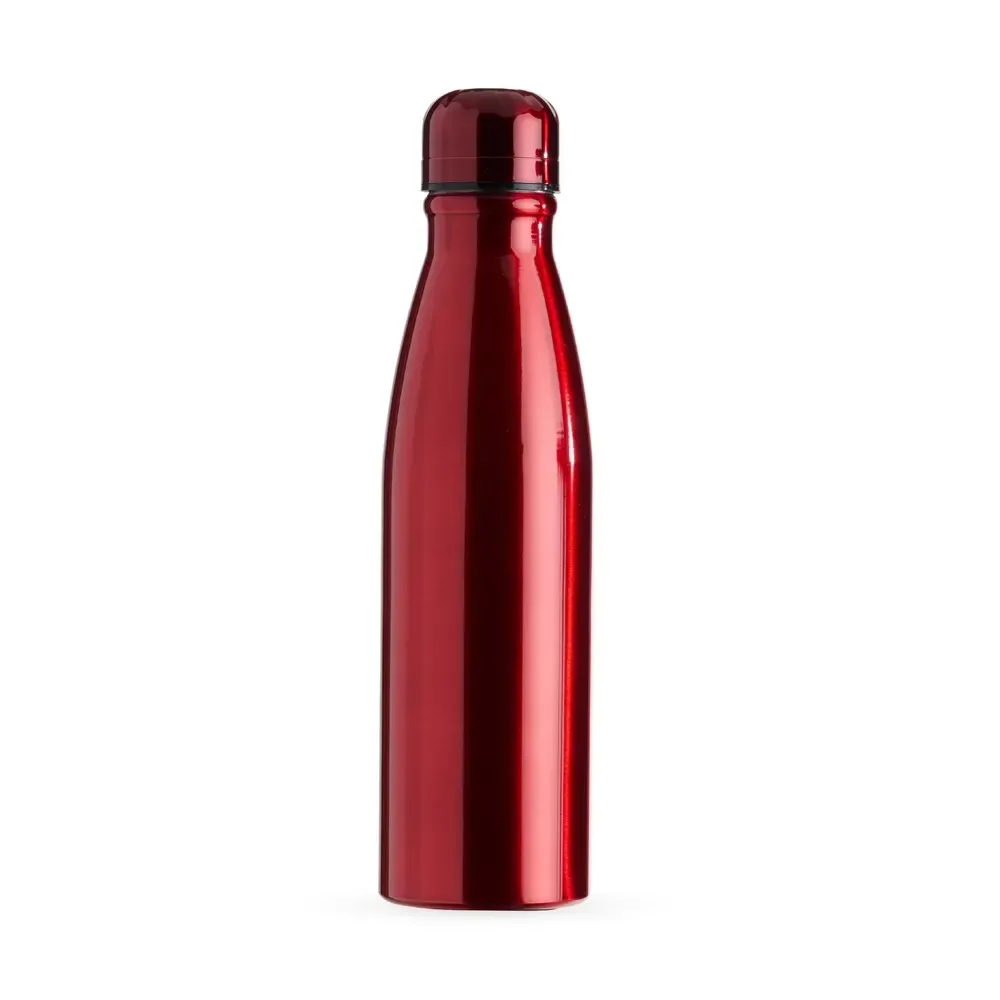 Garrafa de Alumínio 630ml Pintura Metalizada personalizada vermelha