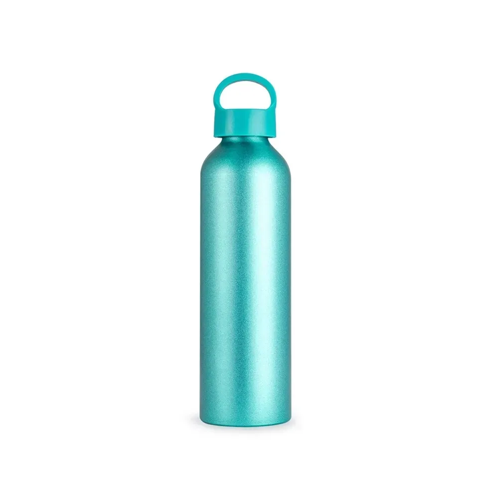 Garrafa de Alumínio 630ml personalizada turquesa