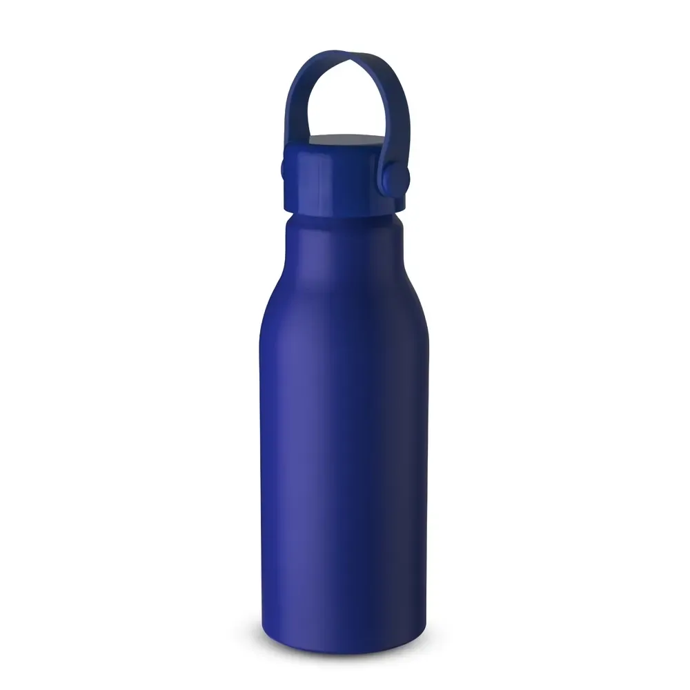 Garrafa de Alumínio 700ml Alça de Silicone azul