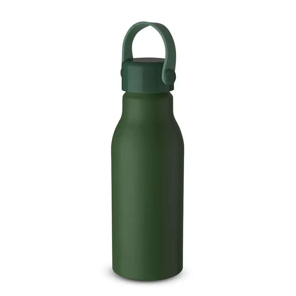Garrafa de Alumínio 700ml Alça de Silicone verde