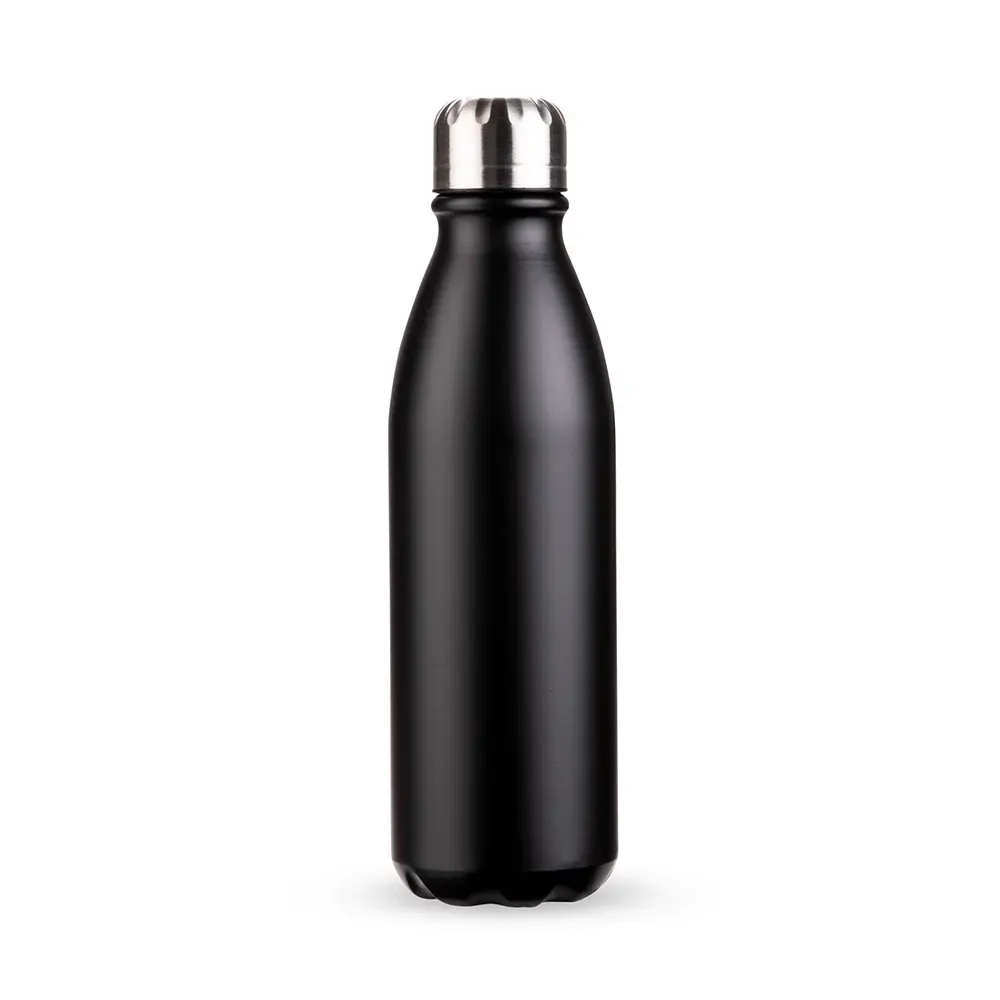 Garrafa de Alumínio 750ml Fosca preta