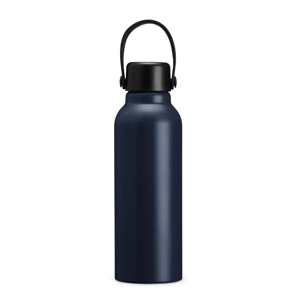 Garrafa de Alumínio 800ml Fosca personalizada azul
