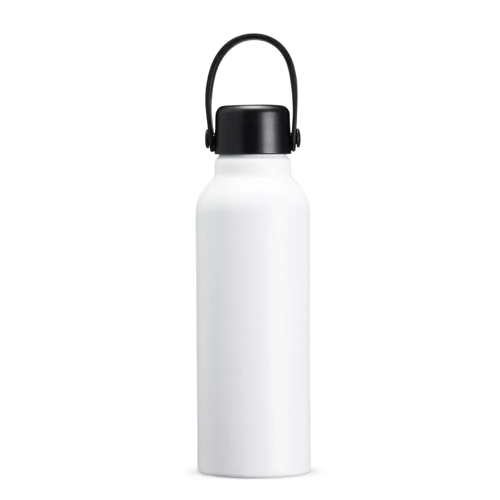 Garrafa de Alumínio 800ml Fosca personalizada branca