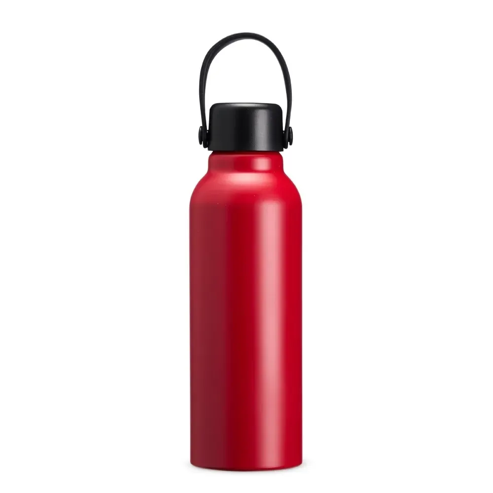 Garrafa de Alumínio 800ml Fosca personalizada vermelha