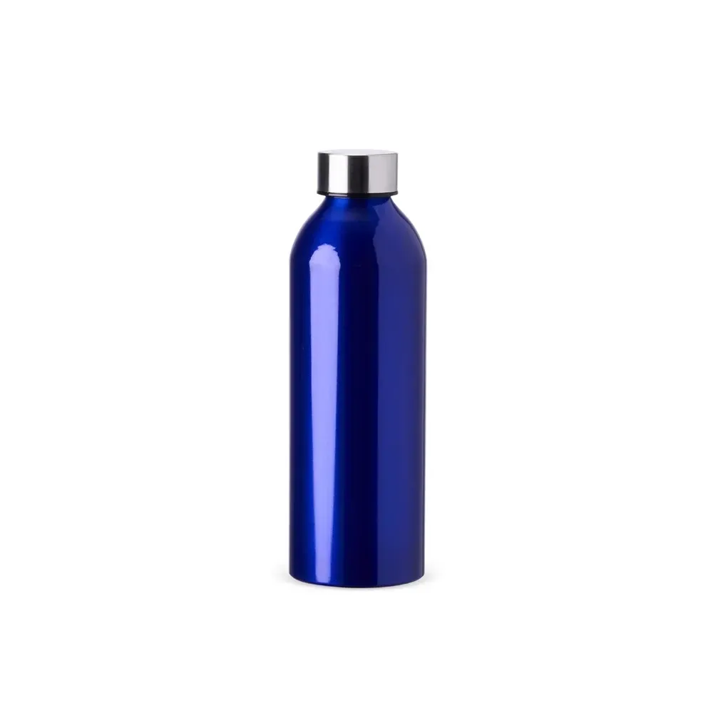Garrafa alumínio 800ml verniz transparente personalizada azul escuro
