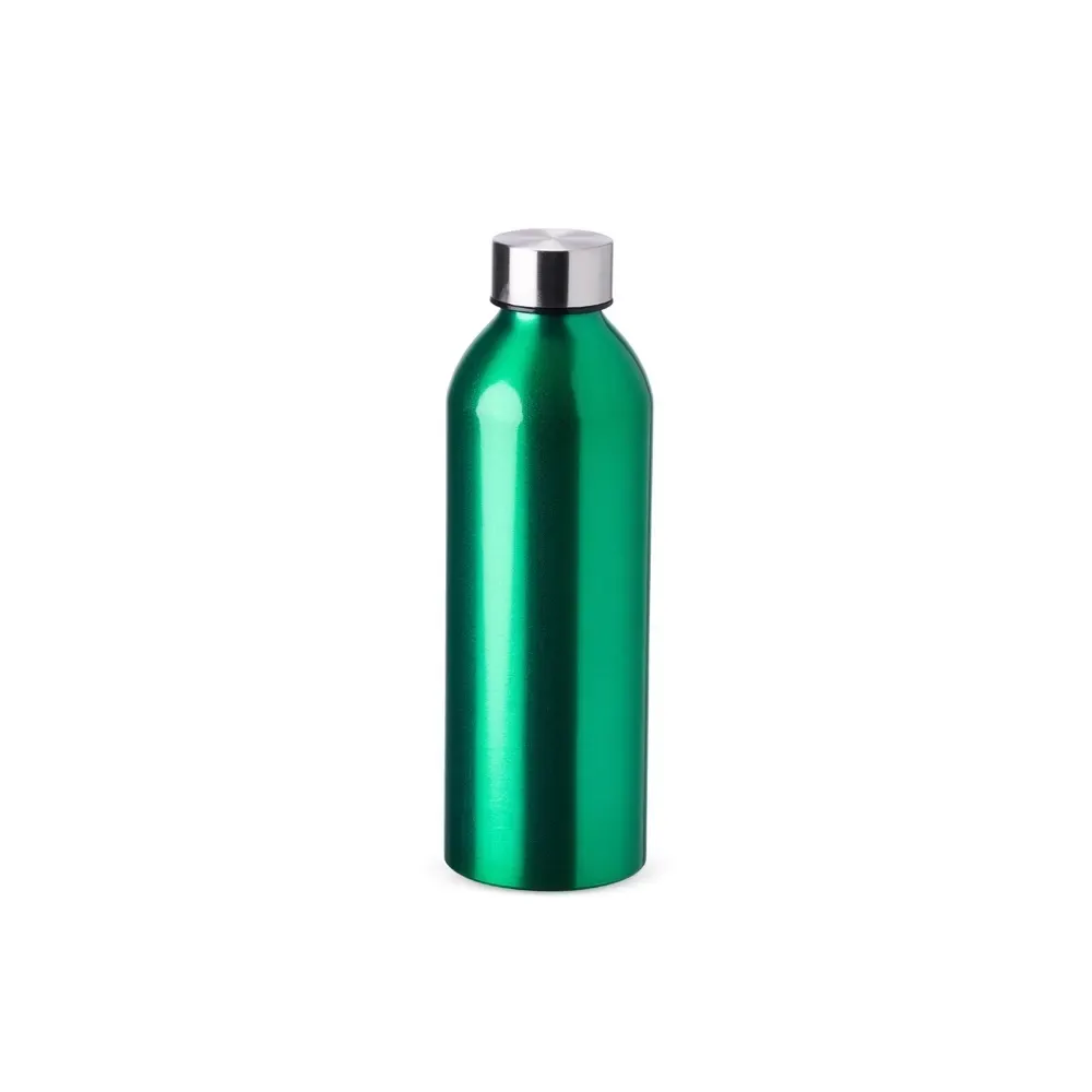 Garrafa alumínio 800ml verniz transparente personalizada verde escuro