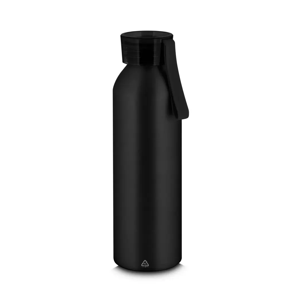 Garrafa de Alumínio Reciclado 640ml personalizada preta